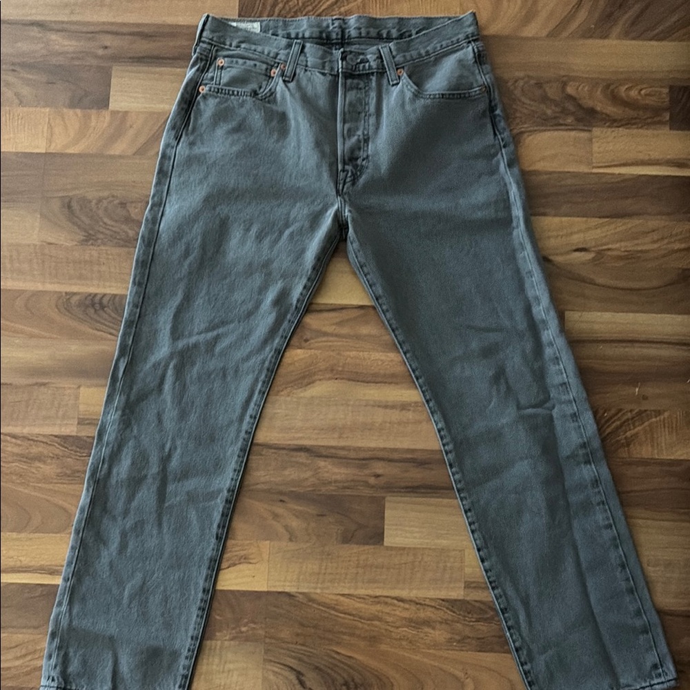 Men 501 grey wash jean premium